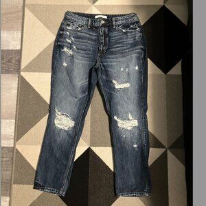 KanCan Beatrice Ultra High Rise Distressed Boyfriend Jeans Size 29/11